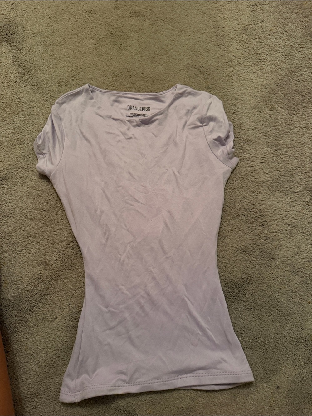 Women’s light purple tight T-shirt